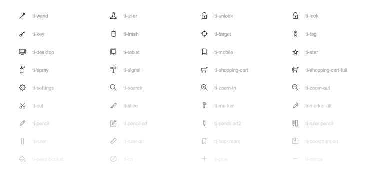 themify icons Top 10 Icon Fonts