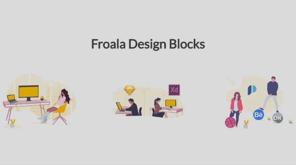 Froala Design Blocks free bootstrap UI kits