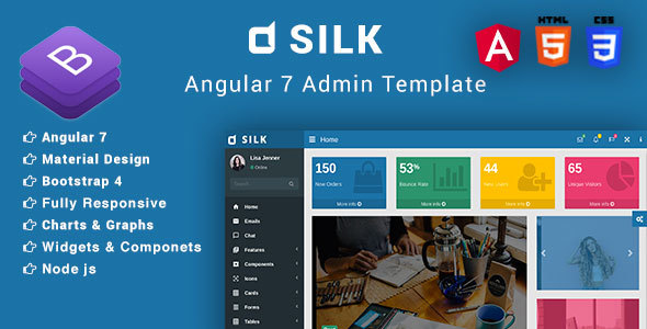 Silk Angular 7 Admin Template Angular 7 admin templates