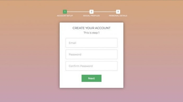Bootstrap login and registration forms