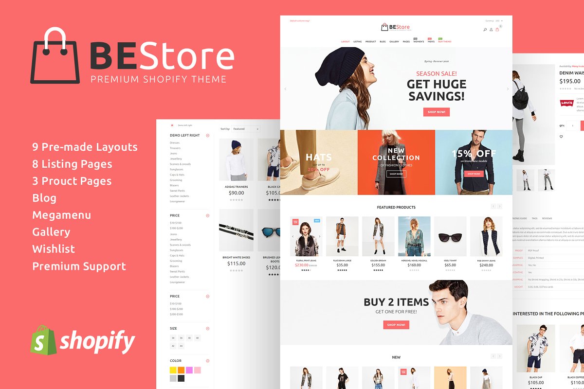 BEStore Shopify theme Fashion Best Shopify Themes for Dropshipping