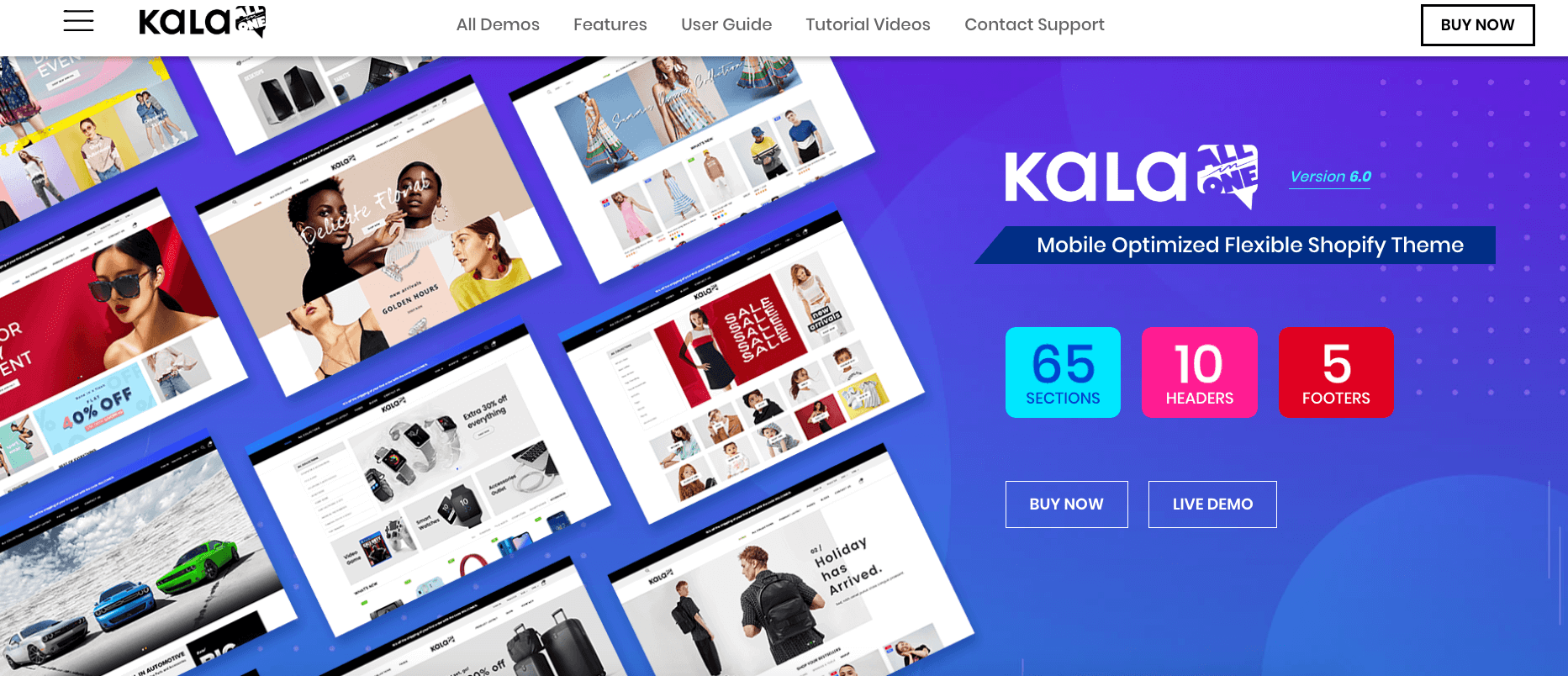 Kala Best Shopify Themes for Dropshipping