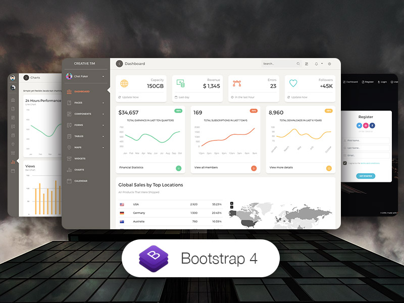 Paper Dashboard 2 Pro best UI kits templates