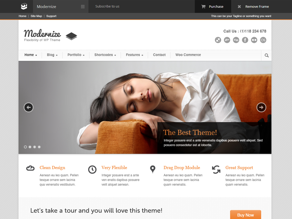 modernize - WordPress Blog theme and template 