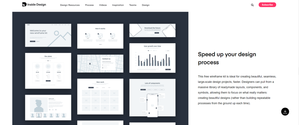 Top 10 UI kit for mockup and wireframe for website 2020