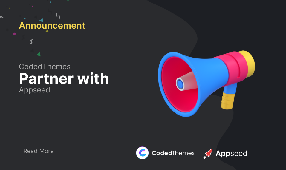 CodedThemes Partnership with Appseed