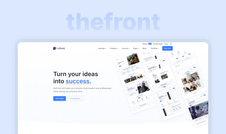 Top 10 React Landing Page Templates