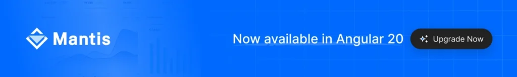 Mantis angular 20 admin dashboard template 