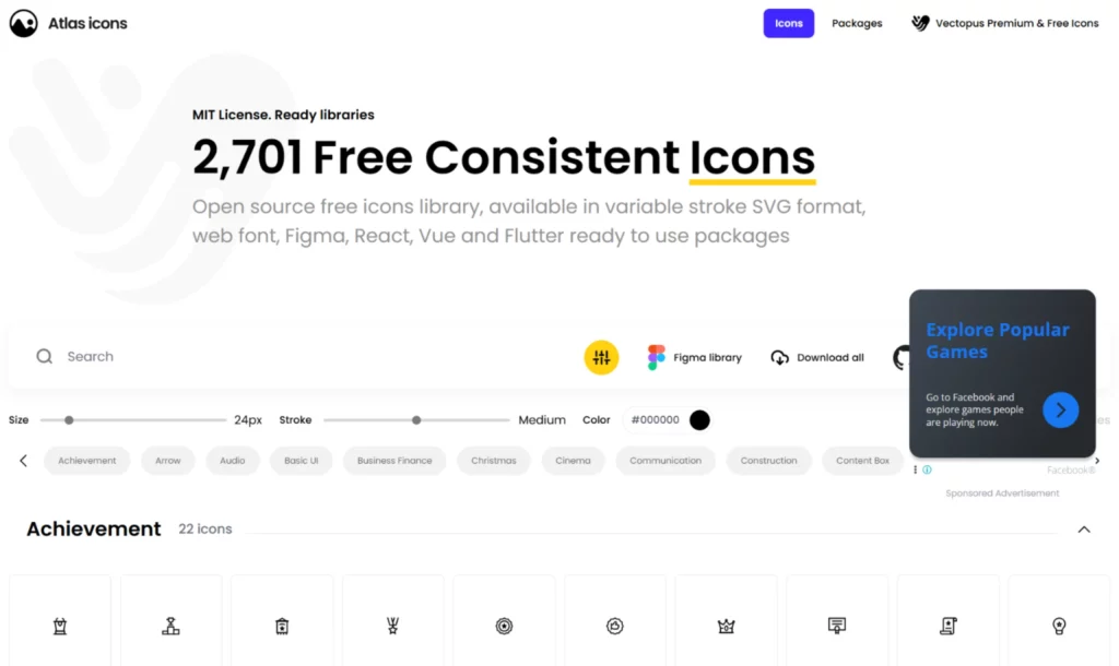 Atlas icon library
