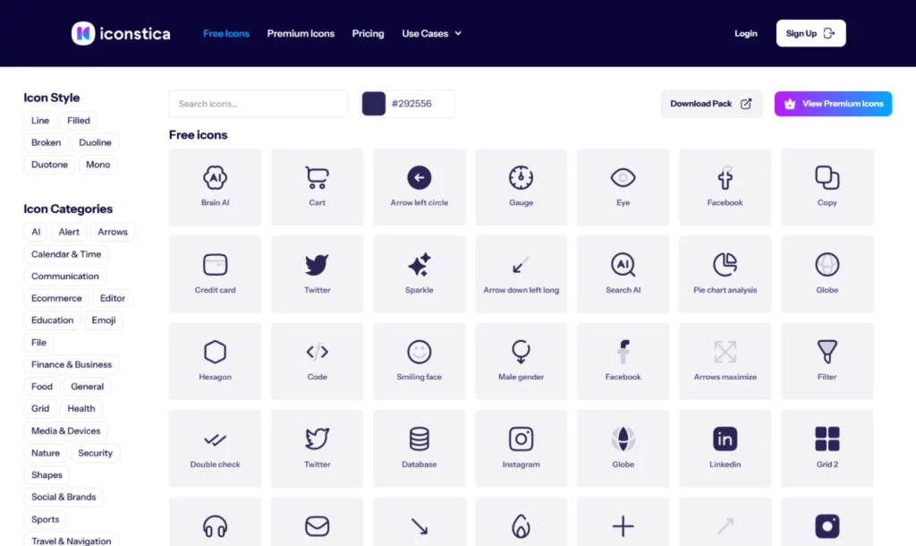 Iconstica icon library