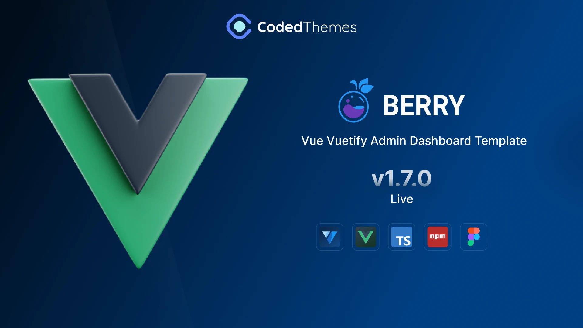 Berry Vue Vuetify Admin Dashboard v1.7.0 is now live