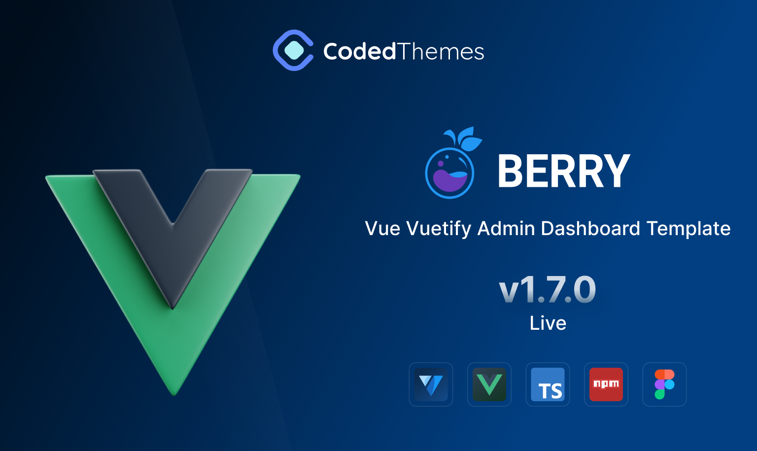 Berry Vue Vuetify Admin Dashboard v1.7.0 is now live