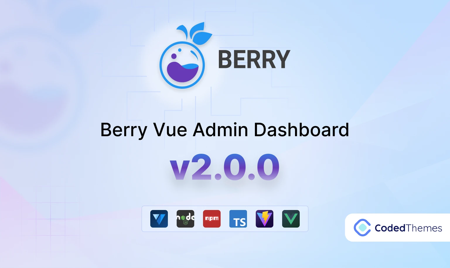 Berry Vue v2.0.0 Admin Dashboard is Now Live