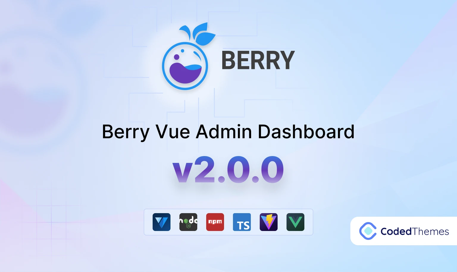 Berry Vue v2.0.0 Admin Dashboard