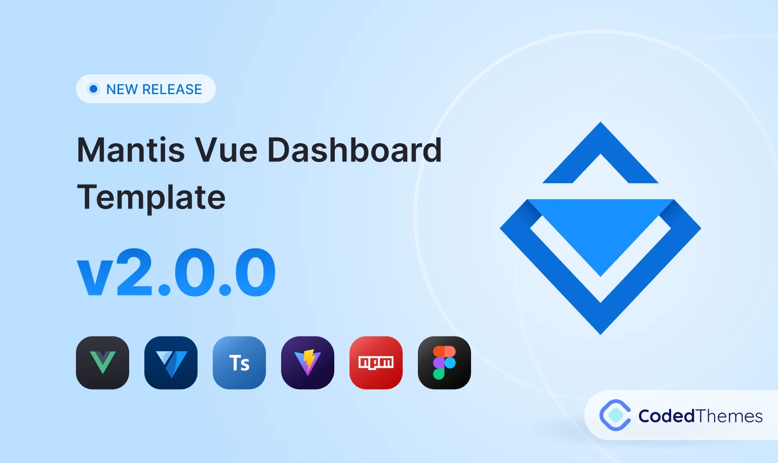 Mantis Vue Dashboard Template v2.0.0