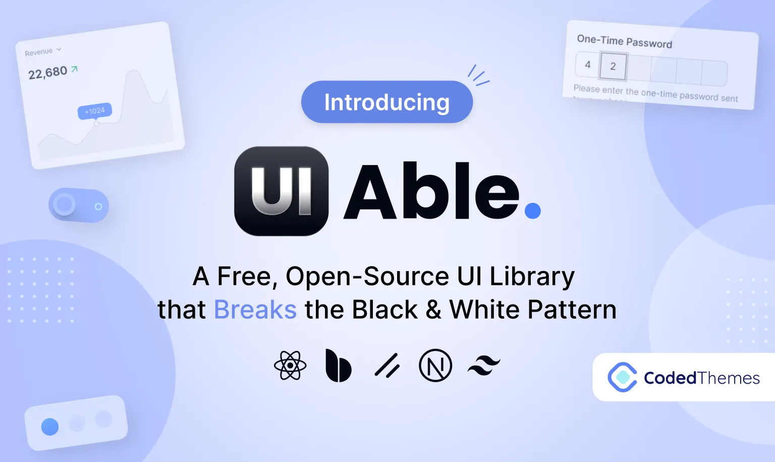 Introducing UIAble — A Free, Open-Source UI Library that Breaks the Black & White Pattern | React, Base UI, Tailwind, Nextjs, shadcn ui