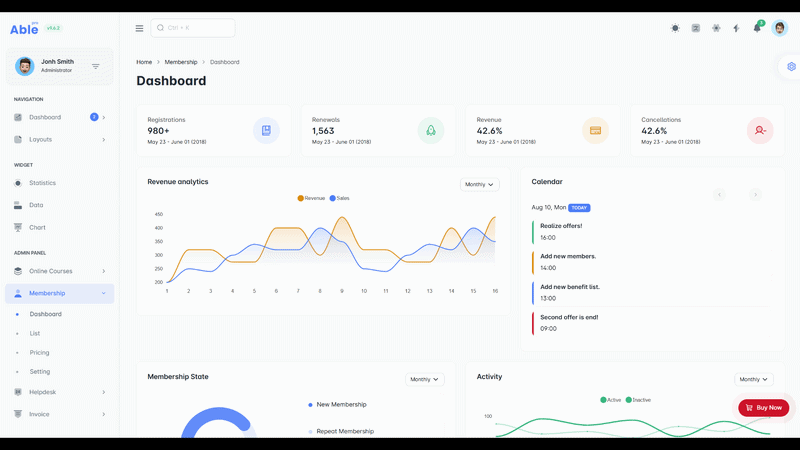 What are the best dark mode admin dashboard templates for 2026? 17 Memberships Dark Mode Dashboard