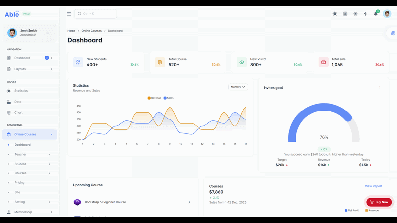 What are the best dark mode admin dashboard templates for 2026? 16 Online Courses Dark Mode Dashboard